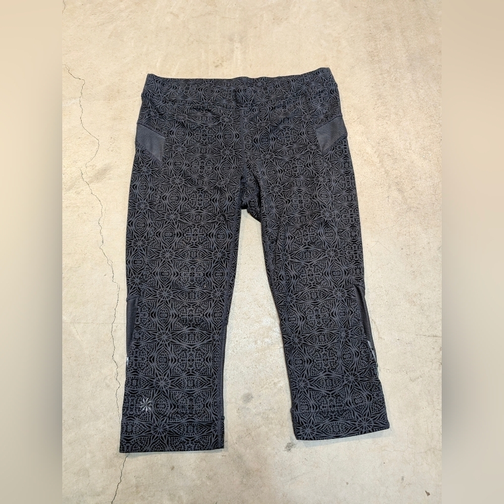 Athleta Printed Bare To Run Knickers Women's S Pattern